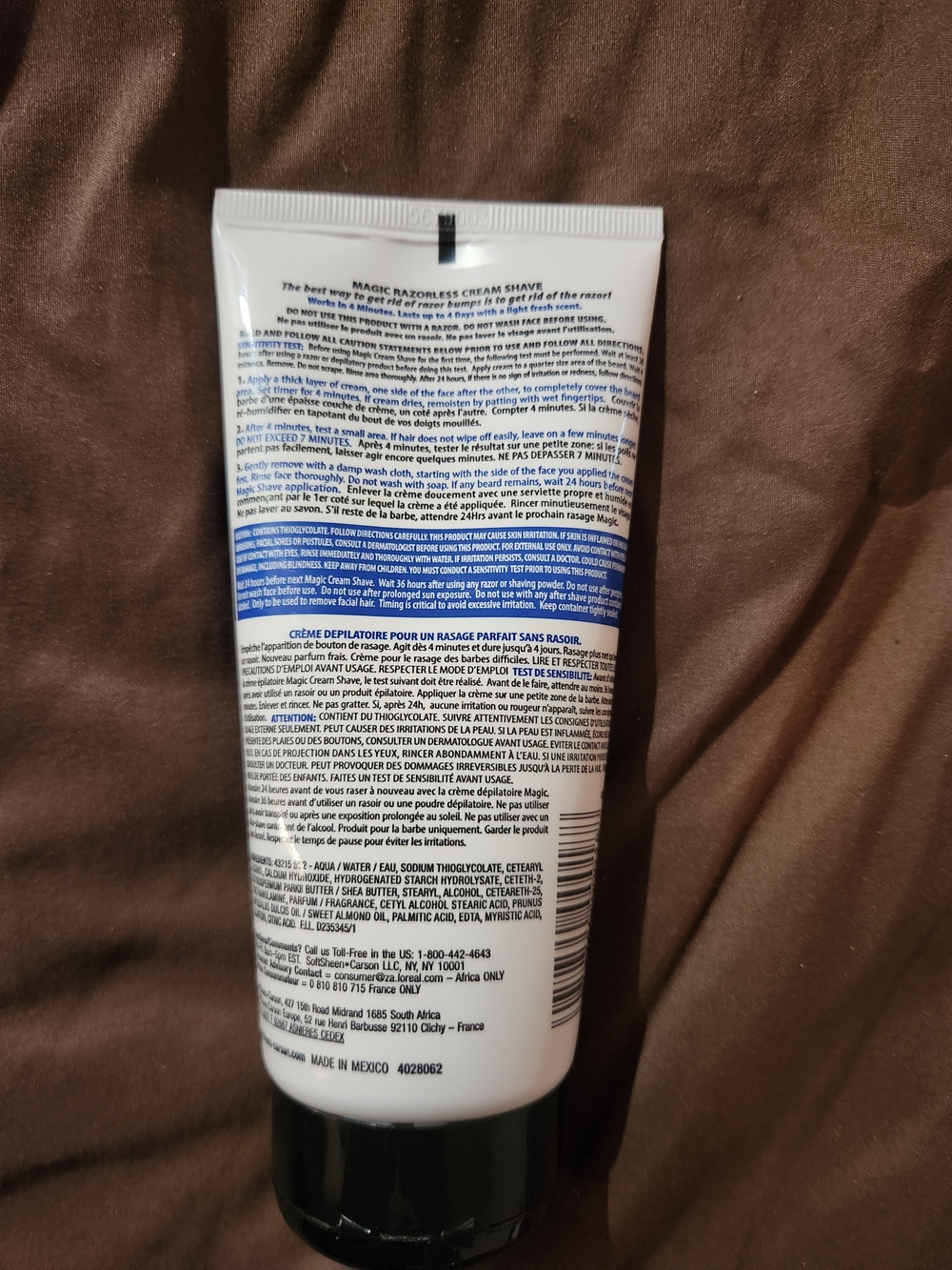 Magic Razorless Cream Shave - Blue & White Tube - Picture 3 of 3